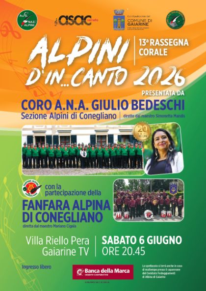13^ RASSEGNA CORALE - ALPINI D'IN...CANTO