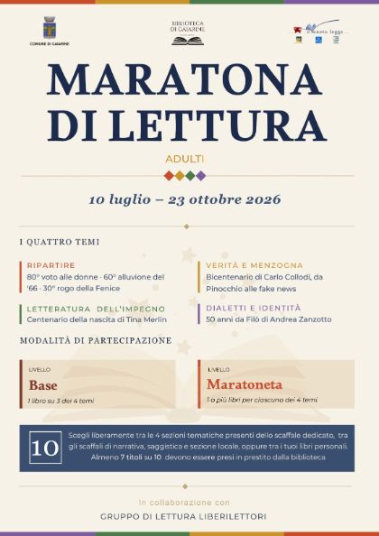 Veneto legge 2026 - Maratona Adulti 