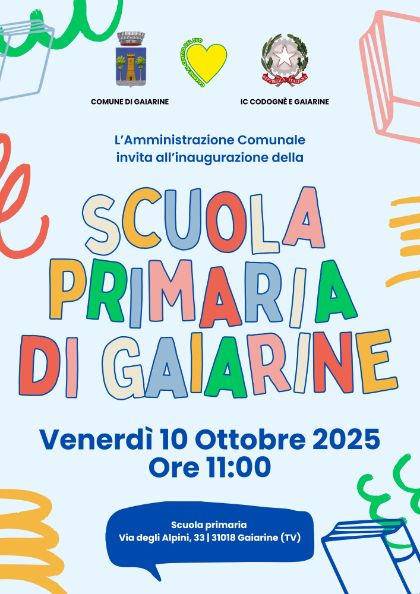 Inaugurazione Scuola Primaria di Gaiarine
