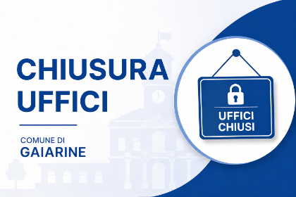Chiusura straordinaria Uffici Comunali e  reperibilità ufficio anagrafe - 01 giugno 2026 