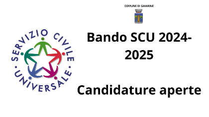Bando Servizio Civile Universale - Candidature aperte