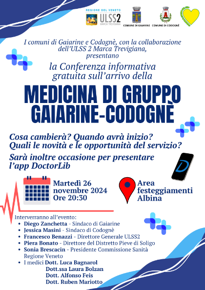 Conferenza informativa attivazioneMedicina di Gruppo Gaiarine-Codognè