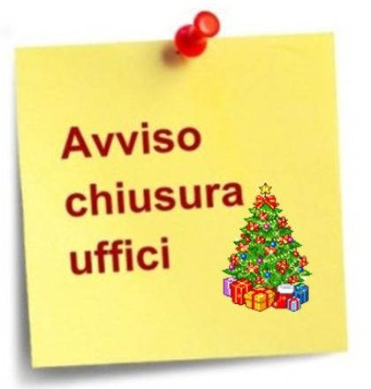 CHIUSURA UFFICI COMUNALI FESTIVITA' NATALIZIE