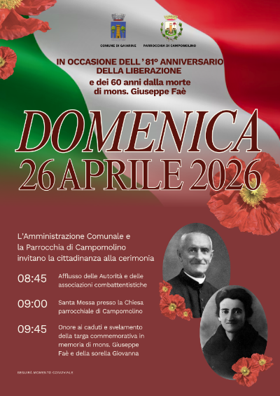 evento 26 aprile 2026