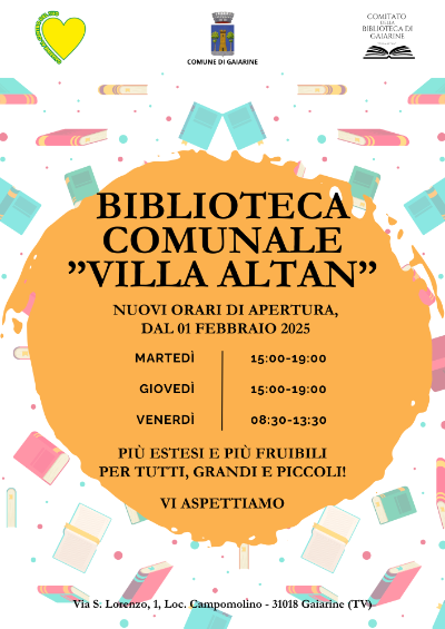 Nuovi orari biblioteca