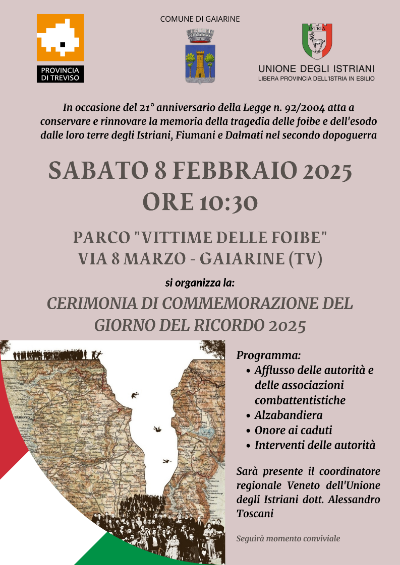 Giornata del Ricordo 2025
