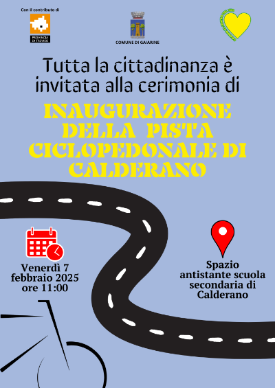 Inaugurazione pista ciclabile di calderano