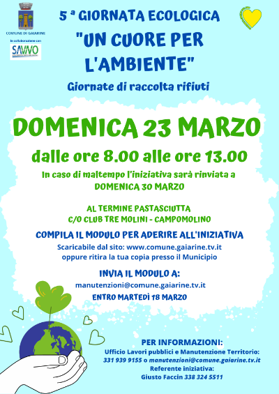 Locandina giornata ecologica 2025