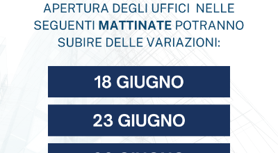 CHIUSURA GIUGNO 