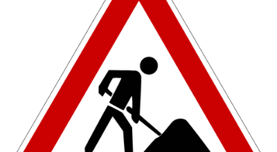 cartello lavori in corso